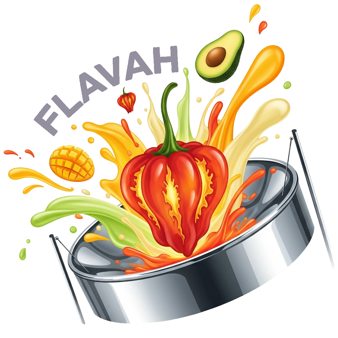 Logo for Flavah food review mobile app